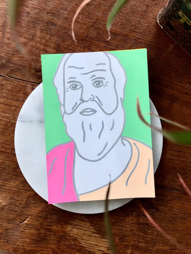 despinar Zeichnung Sokrates